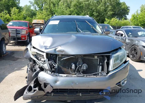 2015 Nissan Pathfinder Sl из США, поврежденный, VIN 5N1AR2MM7FC669632